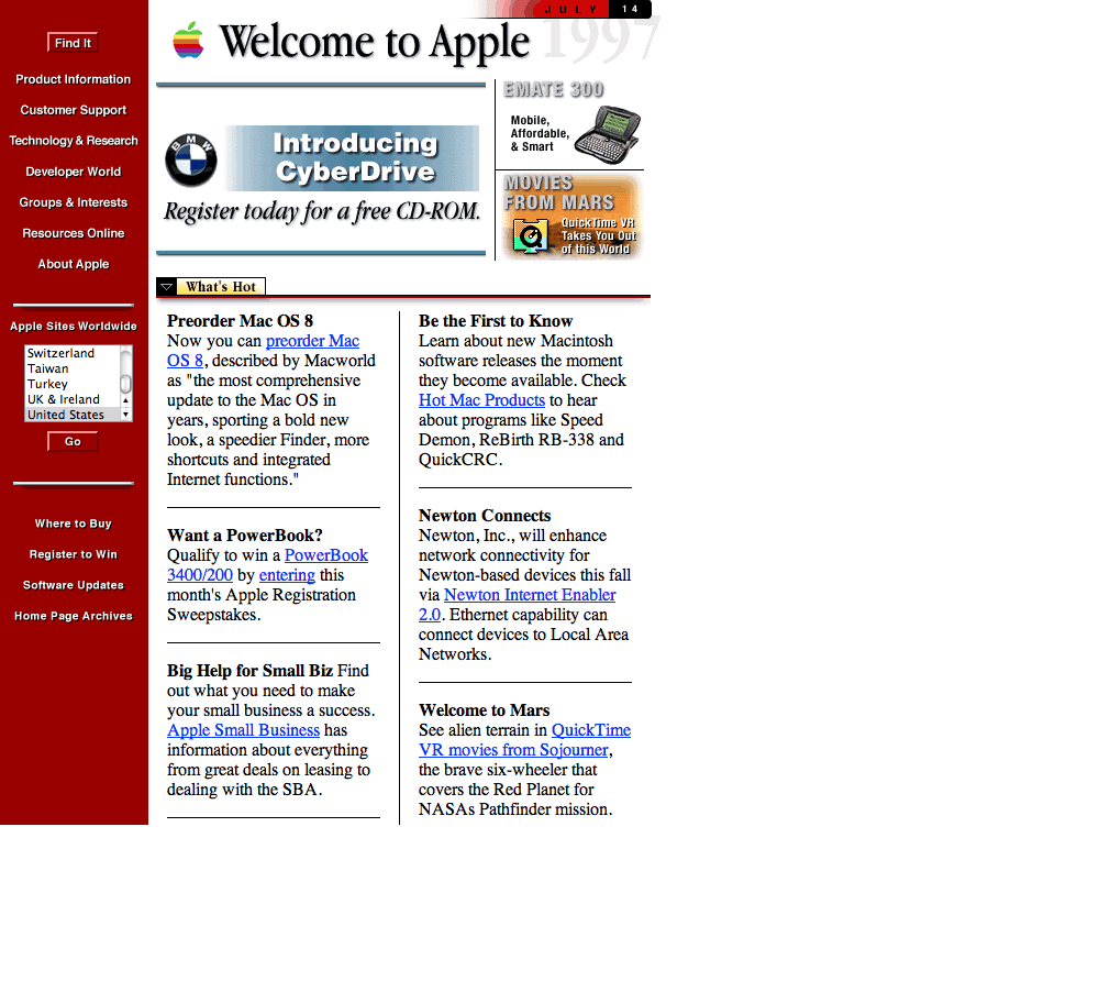Apple in 1998